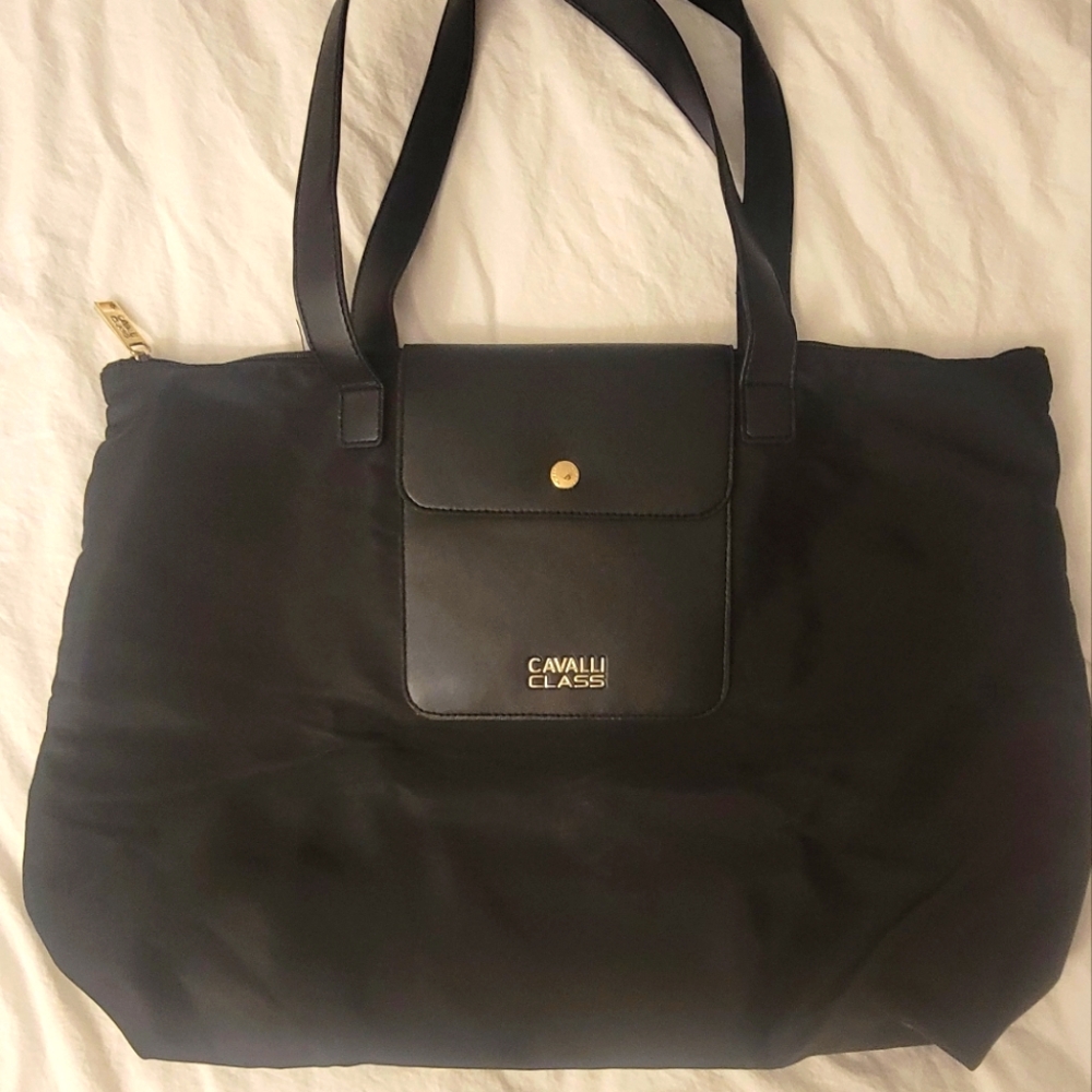 Roberto Cavalli Large Nylon Bag